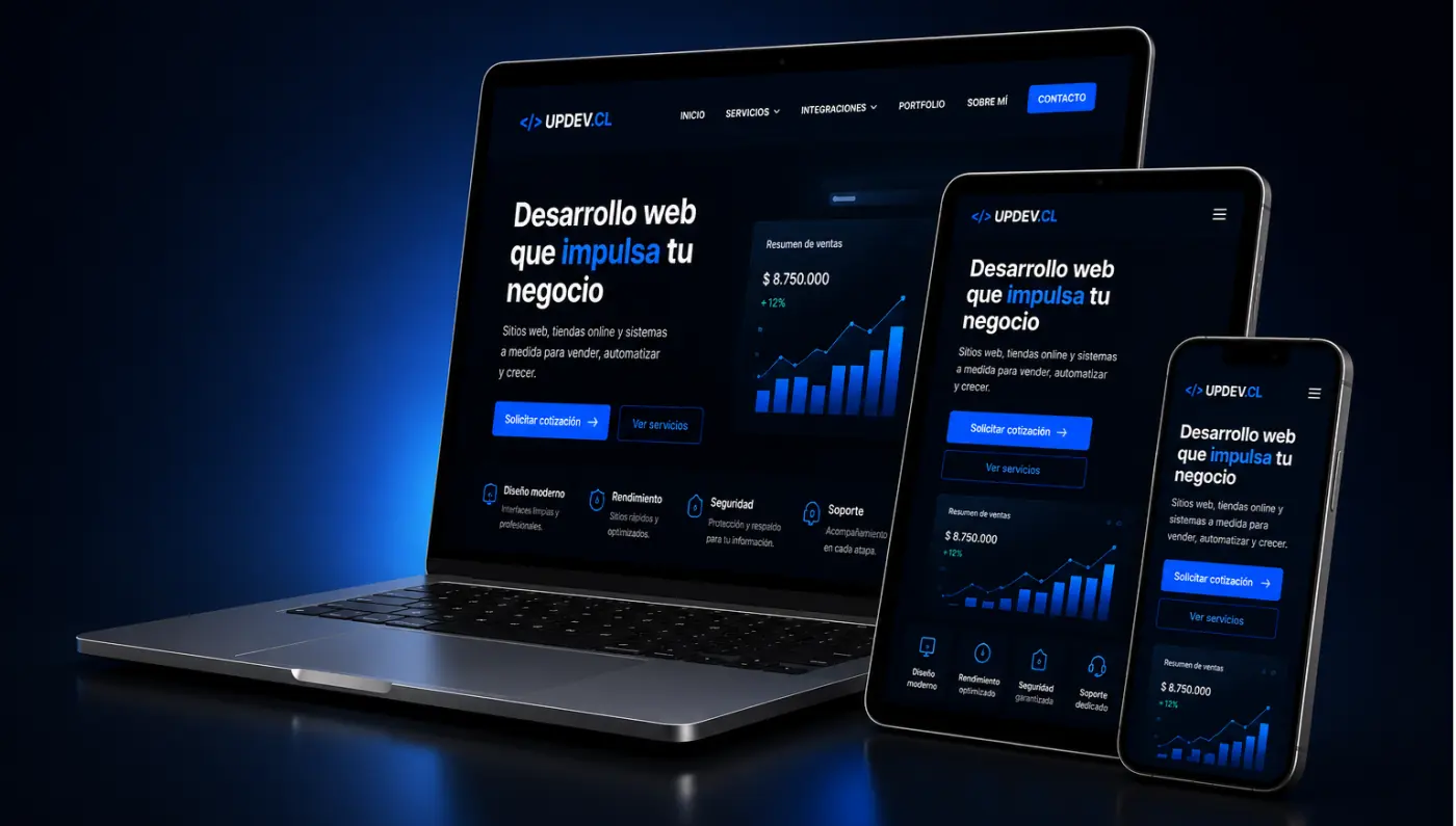 Desarrollo web profesional para empresas en Chile