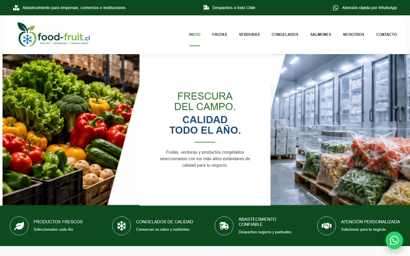Versión escritorio de Food Fruit