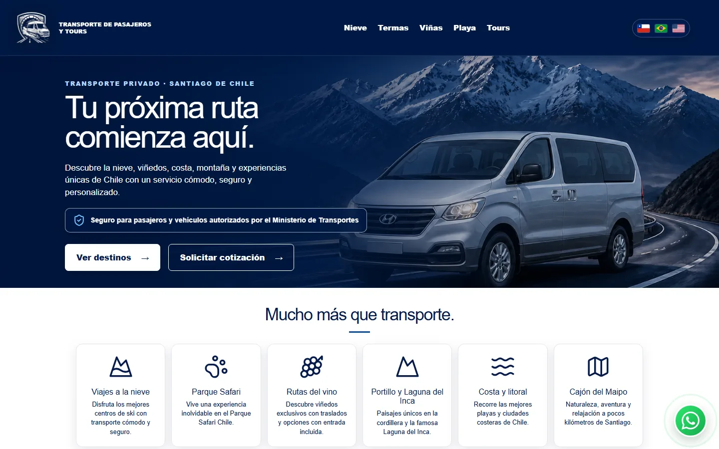 Versión escritorio de Rutas Confiables